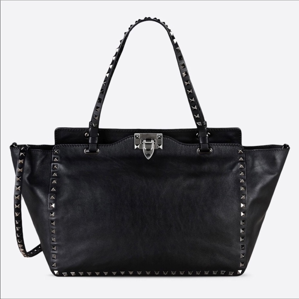 Valentino Rockstud Calskin Bag with silver studs